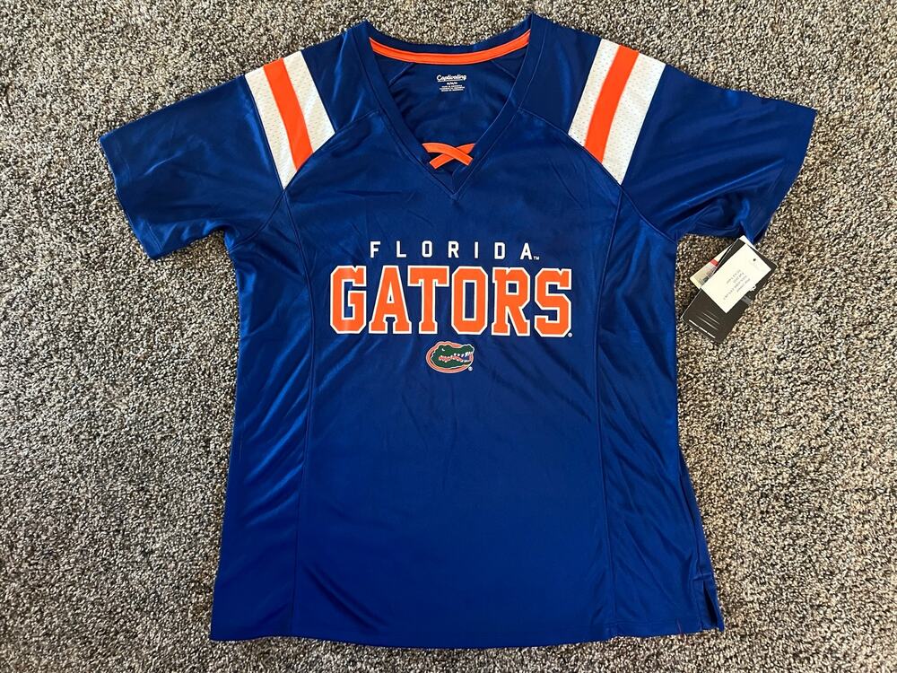 Captivating Women's Medium Jersey NCAA Florida Gators Blue (NWT)